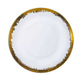 10" Gold Scratched Design Plastic Plates (40 Count) - Yom Tov Settings